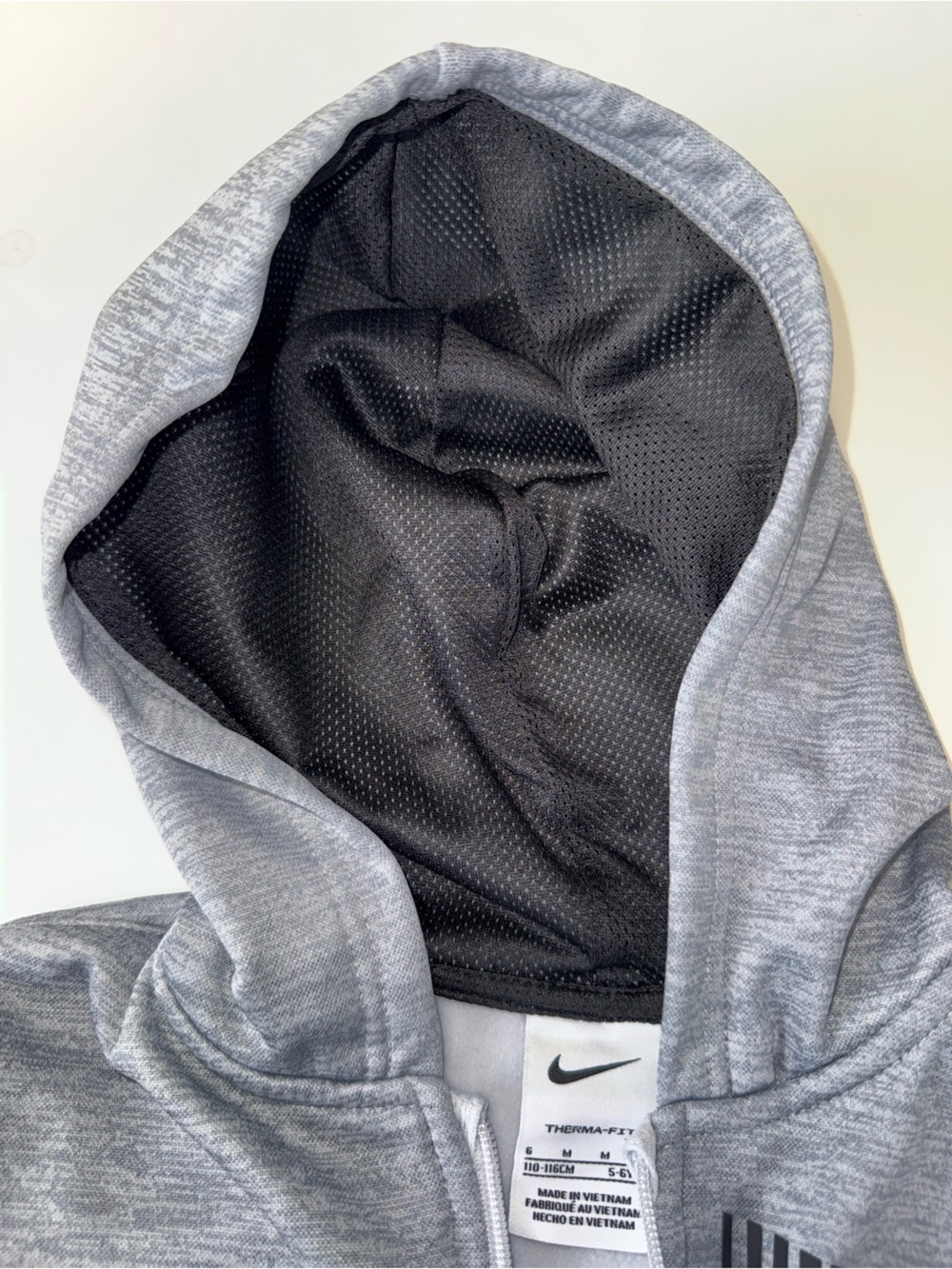 Nike Grey and Black Full‑Zip Bomber Jacket - Picture 4 of 6